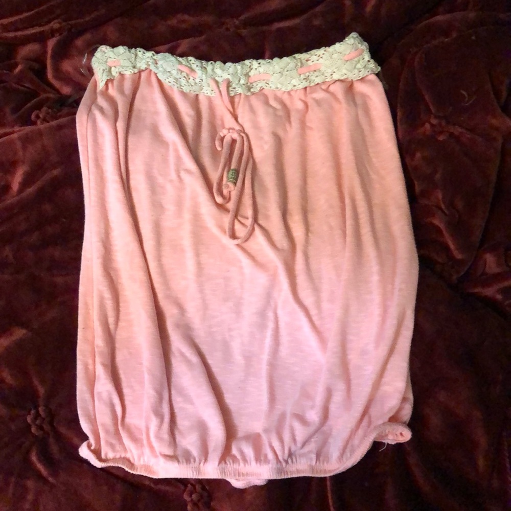 Strapless top